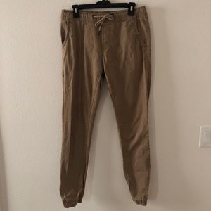 Buffalo David Bitton Zayne-X Mens ankle elastic khaki pants size 30 slim comfort